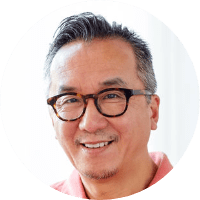 Mature man maintaining a positive wellness-focused routine